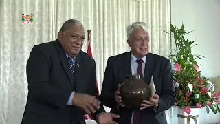 Fijian President of Fiji receives letters of credence from The Ambassador of  Austria