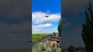 Russian Su-25 in Donbass #shorts #russia #ukraine #ukrainewar #donbass #su25