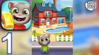 TALKING TOM GOLD RUN Gameplay Walkthrough Part 1 - Tom's House (iOS Android)