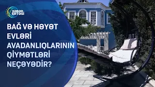 Bağ evləri avadanlıqları neçəyədir?