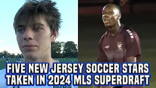Five NJ Soccer Stars Drafted in 2024 MLS SuperDraft