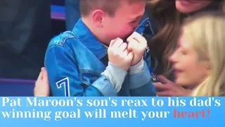 Maroon's son tears up over Blues win