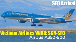 Direct from Ho Chi Minh City (Saigon): Vietnam Airlines VN98, Airbus A350