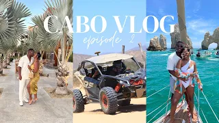 CABO VLOG: Private Boat Tour, UTV Riding, Camels, Good Eats & More! | 5 Year Anniversary Vacay