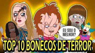 A Evoluçao dos TOP 10 BONECOS DE TERROR (Dublado)