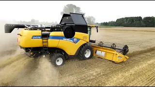 Kombajn New Holland CH7.70 - pierwsze koszenie w Polsce