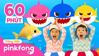 Cá Mập Con 🦈 vần mẫu giáo phổ biến + Tuyển tập | baby shark dance doo doo | Pinkfong! Nhạc thiếu nhi