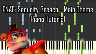 Synthesia | FNAF: Security Breach - Main Theme [EASY Piano Tutorial]
