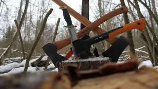 Топор fiskars x7 против всех