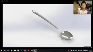 Solidworks Surface Tutorial | How to make Spoon in Solidworks for beginner.