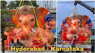 Big Ganesh Idol Transporting From Hyderabad to Tamilnadu | Dhoolpet Ganesh Idols #balapurganesh