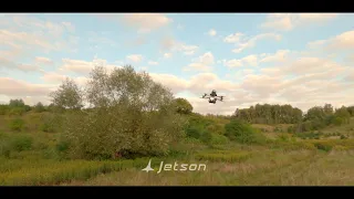 High speed low flyover pass by electric VTOL Jetson flying car 1080pFHR 1