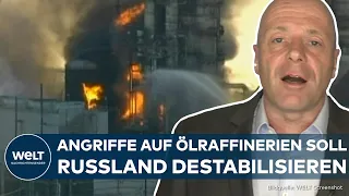 UKRAINE-KRIEG: Russische Raffinierien immer wieder unter Beschuss – Diese Strategie steckt dahinter