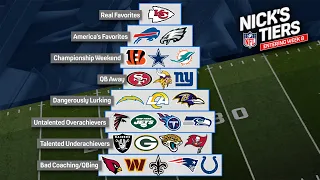 Chiefs dethrone the undefeated Eagles atop Nick Wright's NFL Tiers | NFL | FIRST THINGS FIRST