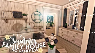[ roblox bloxburg ] 🌞 no gamepass summer family house - ꒰ build & tour ꒱ - itapixca builds