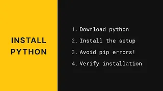 Download and install Python on Windows in 2 MINUTES