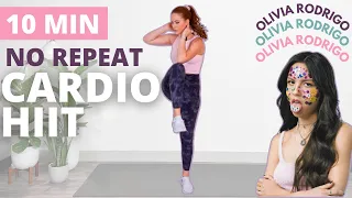 All Standing Olivia Rodrigo Cardio Workout |no repeat cardio HIIT (drivers license, deja vu, good4u)