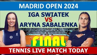 SWIATEK vs SABALENKA • WTA Madrid 2024 Final