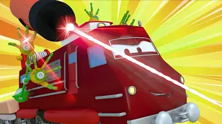 Train for kids -  Troy the Train is a Super Train and Saves Train Town  - Troy The Train in Car City