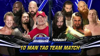 Cena, Reigns, Jericho, Show & Henry Vs Rollins, Kane & Wyatt Family - Smackdown 05/09/2014 Español