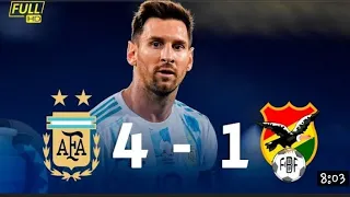 Argentina Vs Bolivia 4-1- Extended Highlights & All Goals 2021 HD(Cupa Amarica)#Argentina#Messi