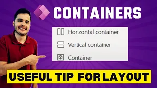 Power Apps: Container, Horizontal Container and Vertical Container - how to group and align things