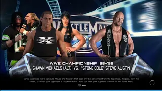 Classic Attitude Era Match Stone Cold Steve Austin Vs. HBK Shawn Michaels: WWE Championship