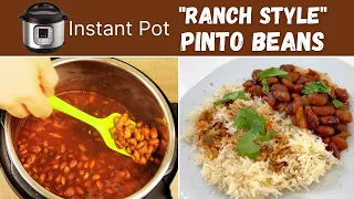 INSTANT POT PINTO BEANS | NO SOAKING| HOW TO MAKE RANCH STYLE PINTO BEANS - STARCH SOLUTION MEALS.