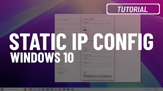 Windows 10: Assign static IP address
