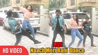 Naach Meri Rani LIVE Dance Performance | NORA Fatehi and Guru Randhawa MADNESS in Public