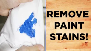 How to remove paint stains from clothes - DIY Paint stains removal at home