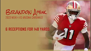 Brandon Aiyuk Every Target and Catch vs Arizona Cardinals | 2023 Week 4 | Fantasy Football Film