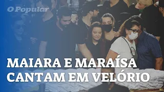 EMOCIONANTE | Maiara e Maraísa cantam em velório de Marília Mendonça