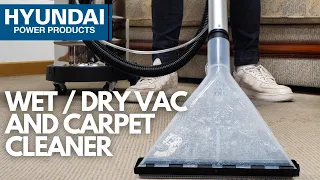 The Hyundai HYCW1200E Carpet Cleaner & Wet and Dry Vac (1200W Upholstery and Carpet Cleaner)