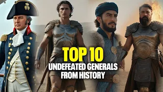 Top 10 Undefeated Generals From History | War Stories