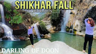 Shikhar fall with non Pahadi people  | unexplored shikhar fall dehradun | waterfall in Dehradun #yt