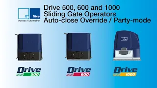 Drive 500, 600 & 1000 - How to deactivate Auto-close feature momentarily (Party mode)