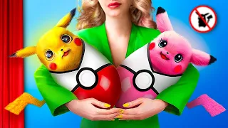 Cum să Furișezi un Pokemon la Film - Partea 2! Pokemon în Viața Reală!