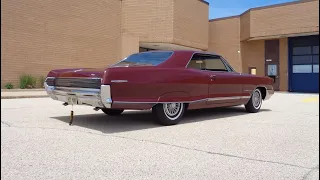 Survivor 1965 Pontiac Grand Prix 389 CI Engine in Burgundy & Ride on My Car Story with Lou Costabile