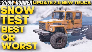 New Truck TUZ 108 Warthog Snow Test in SnowRunner Update 7.0