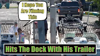 He Hits The Dock | Miami Boat Ramps | Boynton | Wavy Boats | Broncos Guru