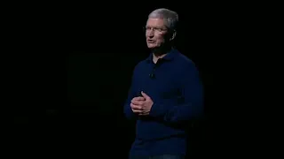 Tim Cook introducing Sia at WWDC 2017