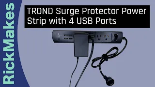 TROND Surge Protector Power Strip with 4 USB Ports