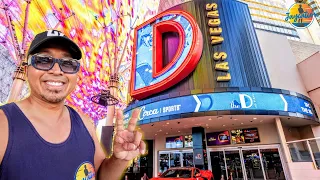 Staying at THE D LAS VEGAS Hotel & Casino on FREMONT STREET!