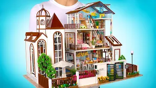 Adding A NEW 3-STORY Miniature Wooden House To Our Collection!