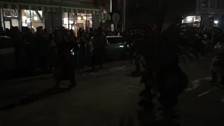 11.2.19 Aztec dancers at dia de los Muertos procession