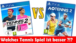 Tennis World Tour 2 vs AO Tennis 2 | Welches Tennisspiel ist besser ?!? [German/Deutsch]