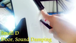 Car Door Sound Damping With Small D Rubber Seal DIY - Renault KWID