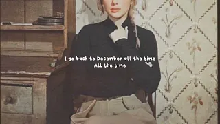 taylor swift - back to december (sped up + lyrics)