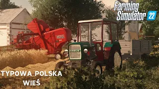 Typowa Polska Wieś🚜 Sezon 1☆ Farming Simulator 22☆Nowe Gospodarstwo i żniwa z V-I-S-T-U-L-O-M